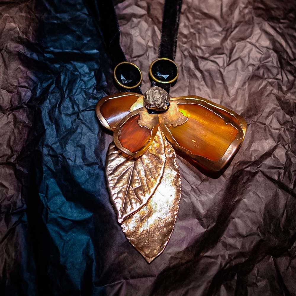 Marni Golden Leaf pendant